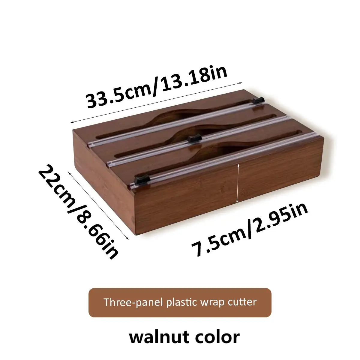 Bamboo Food Wrap Dispenser 3 Inserts