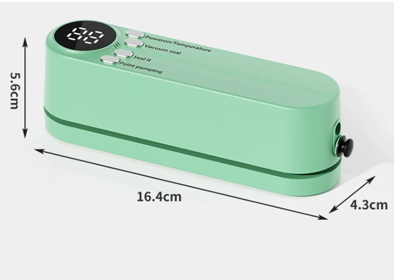 Mini cordless vacuum food sealer